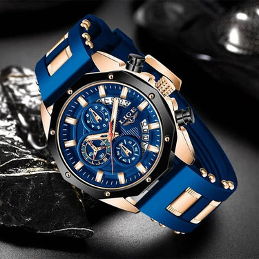 ChronoMaster Adventurer - Luxury Sport Quartz Timekeeper - Shark & Sapphire